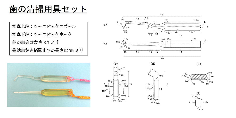 歯の清掃用具セット