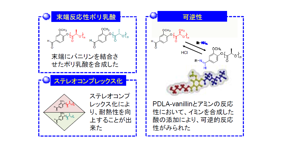 1.ポリ乳酸誘導体及びその製造方法、並びにポリ乳酸系ステレオコンプレックス<br/>2.コンプレックスポリマーの製造方法