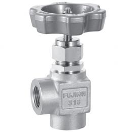 Manual Angle Type Needle Valves With Panel Nut