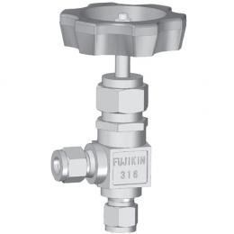 Manual Angle Type Needle Valves With Panel Nut