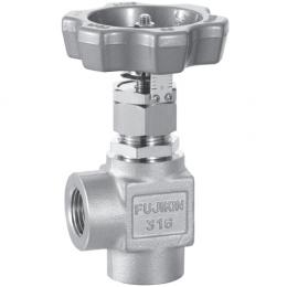 Manual Angle Type Needle Valves With Travel Indicator