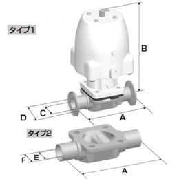 ダイヤフラムバルブ　DIAPHRAGM VALVES