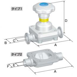 Manual Weirless Diaphragm Valves