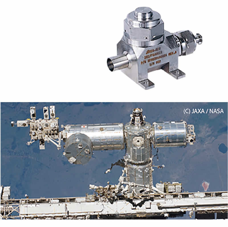 Satellite engine fuel isolation valve / Manned space experiment module Kibo
