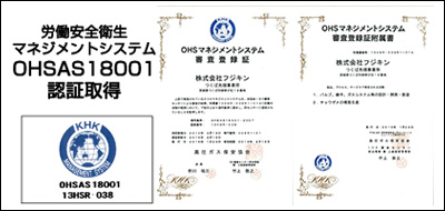 OHSAS18001 Certified Factory
