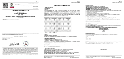 BV (France Ship Certification) type certificate