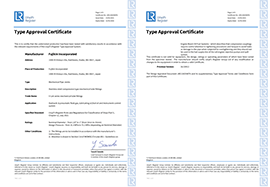 LR (UK Ship Certification) type certificate
