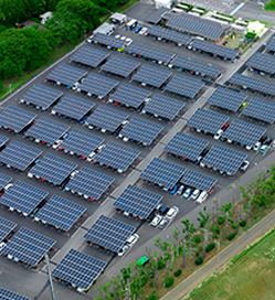 The car port solar at Tsukuba Advanced Research Center