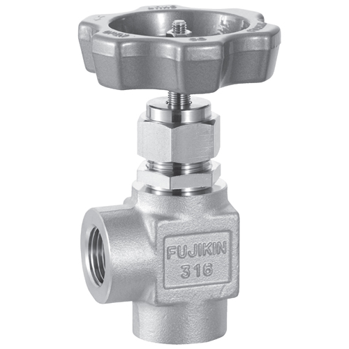 Manual Angle Type Needle Valves With Panel Nut