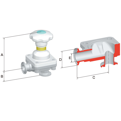 Weirless Diaphragm Valves