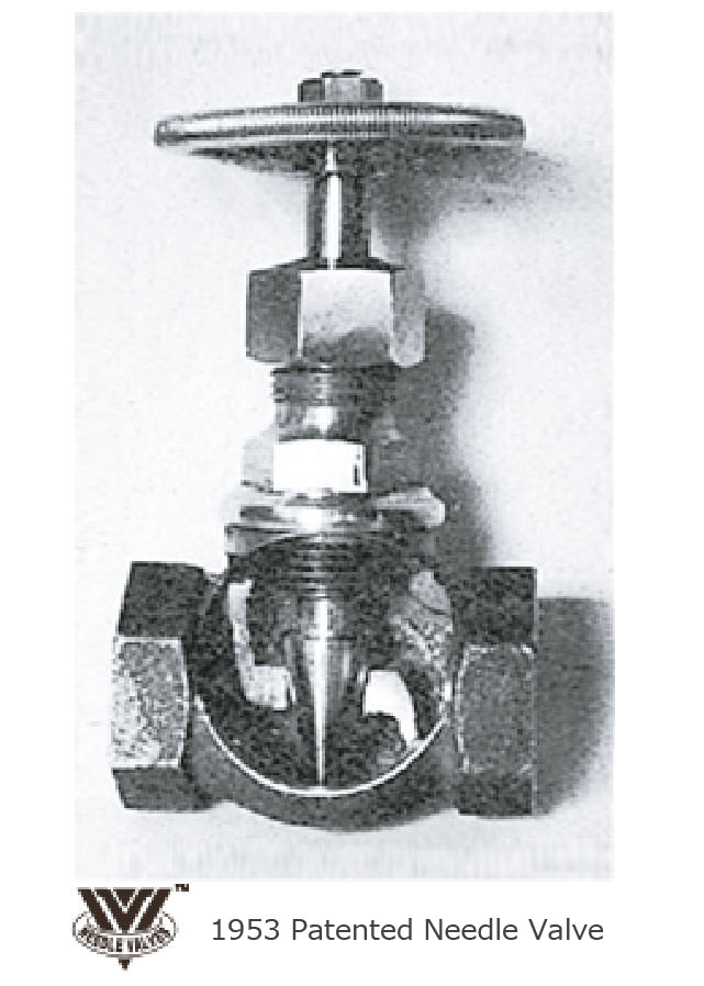 1953 patent acquired needle valve