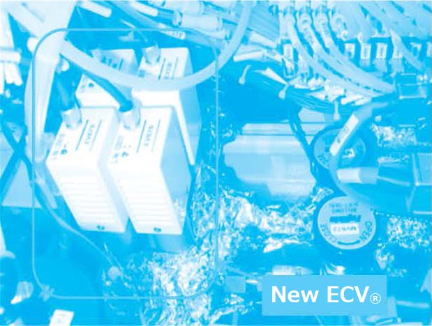 Diagram 8. New ECV® installed in a MOCVD machine (Photo taken at the Osaka University Fujiwara Laboratory)